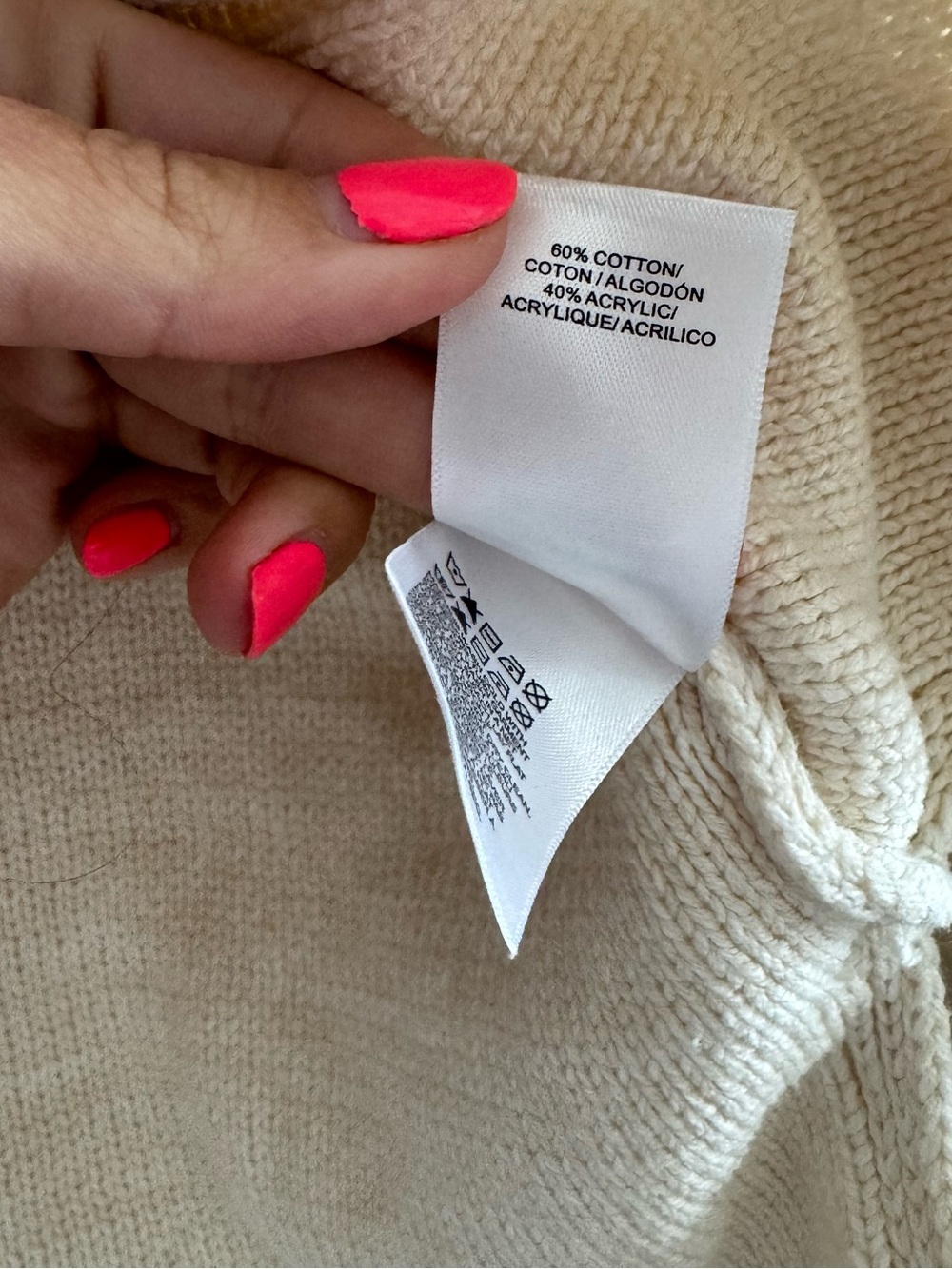 Lucky Brand Cream Hooded Knit Sweater - Picture 5 of 6